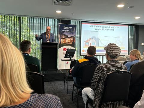 Dr David Bowman presenting